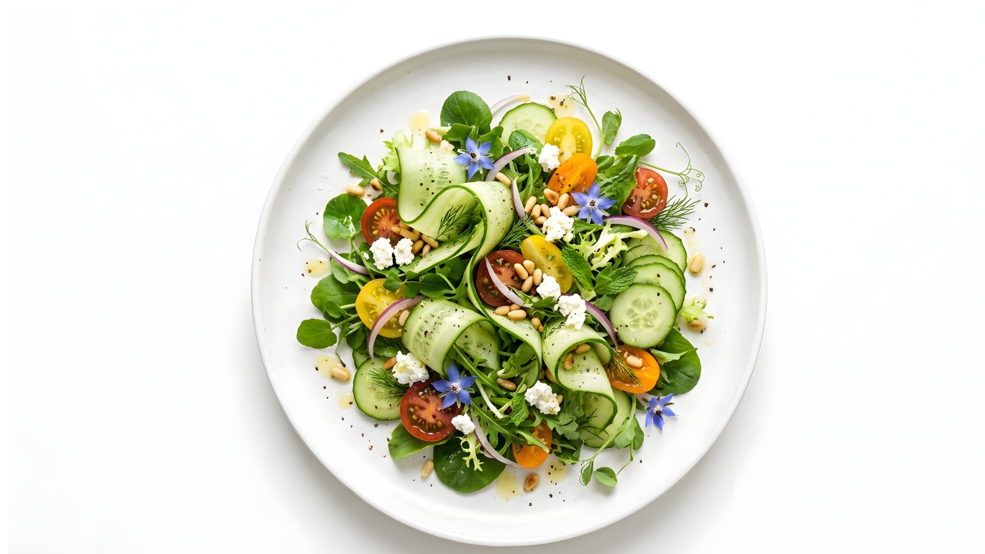Cucumber tomato salad