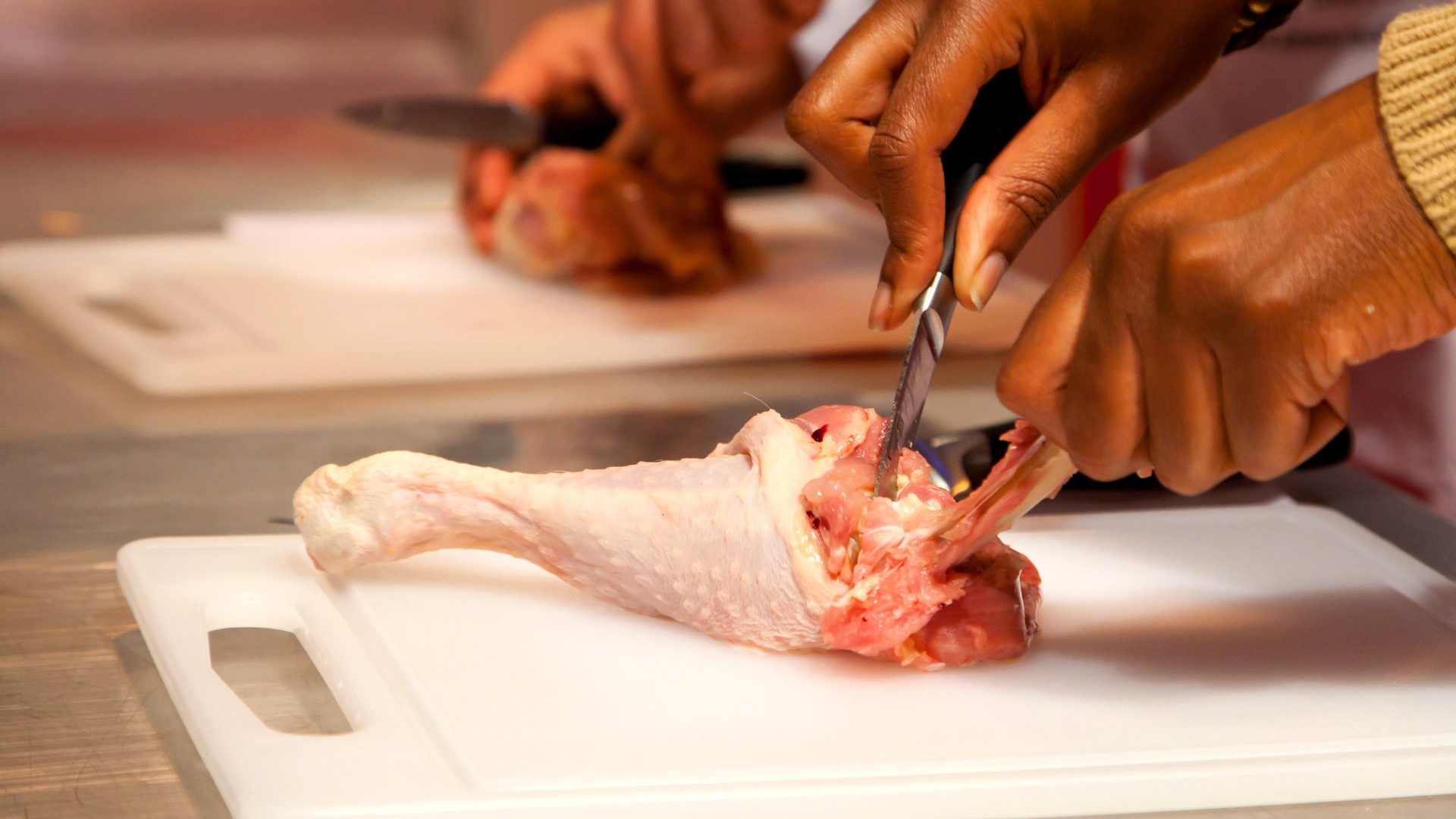 How to debone a chicken thigh